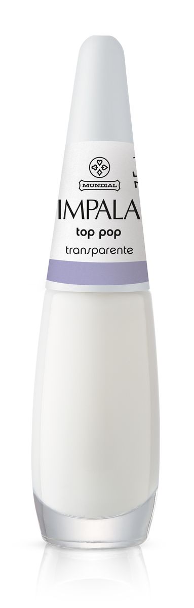 ESMALTE TRANSPARENTE A COR DA MODA TOP POP IMPALA 7,5ML
