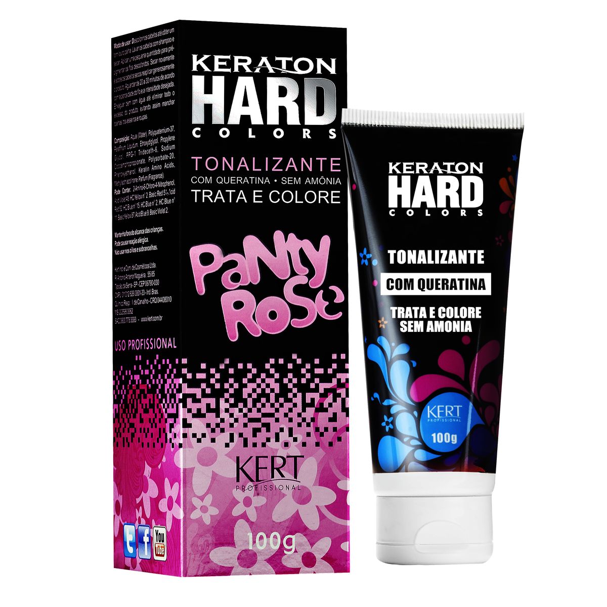 TONALIZANTE KERATON HARD COLORS PANTY ROSE KERT 100G