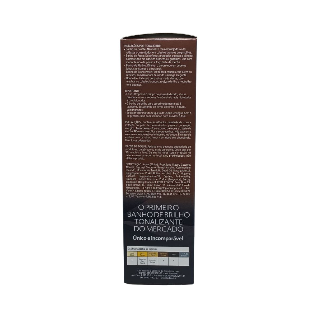 TONALIZANTE KERATON BANHO DE BRILHO CASTANHA CASTANHO NATURAL KERT 100G