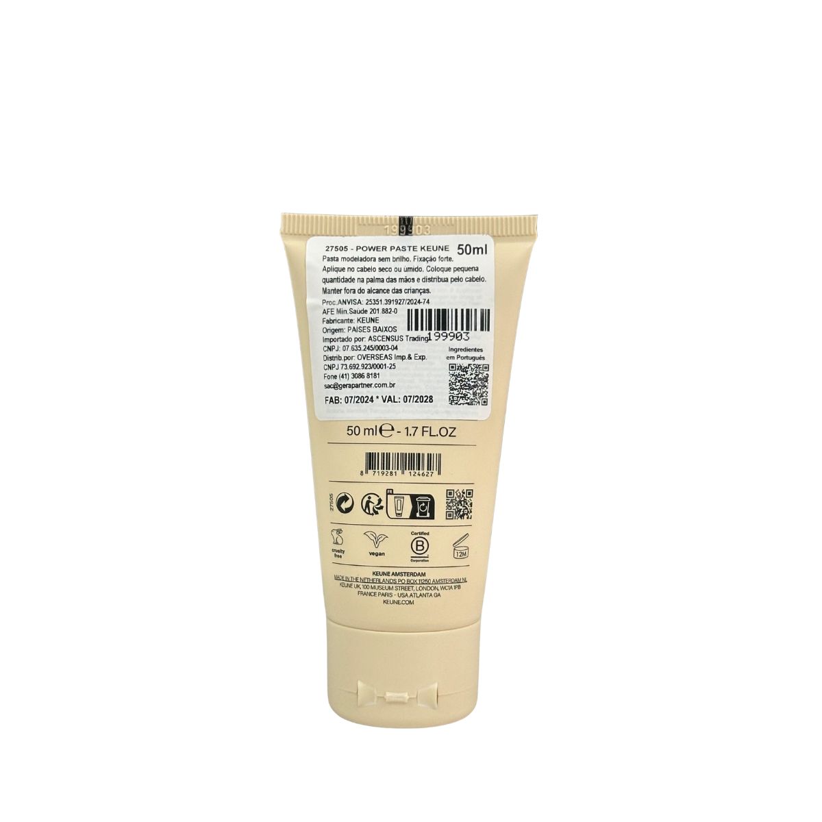 POMADA PARA CABELOS MODELADORA POWER PASTE KEUNE 50ML