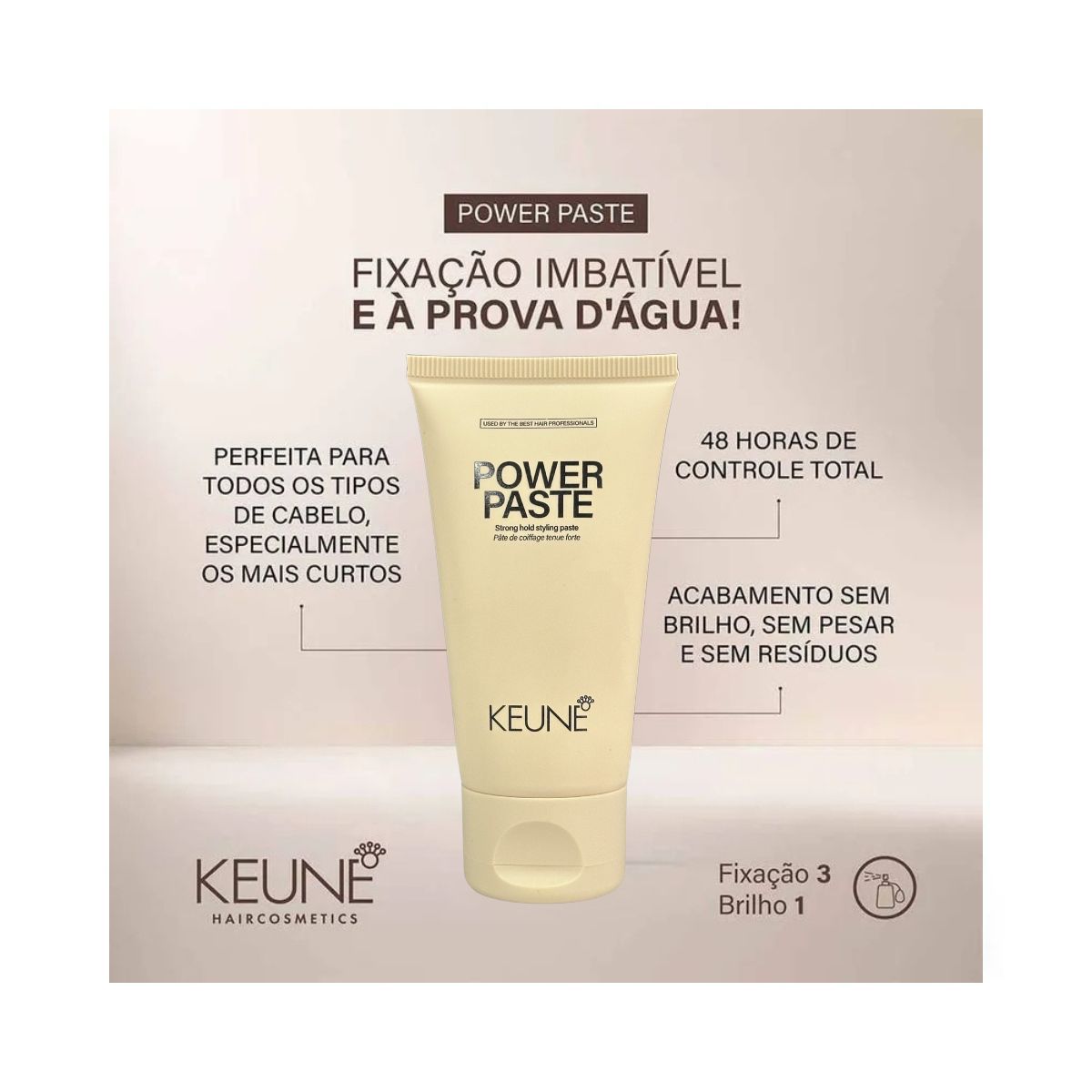 POMADA PARA CABELOS MODELADORA POWER PASTE KEUNE 50ML