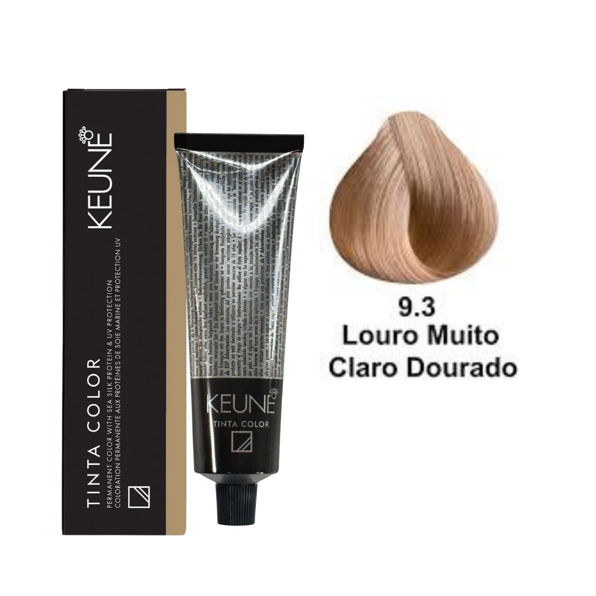 COLORAÇÃO TINTA COLOR 9.3 LOURO MUITO CLARO DOURADO KEUNE 60ML