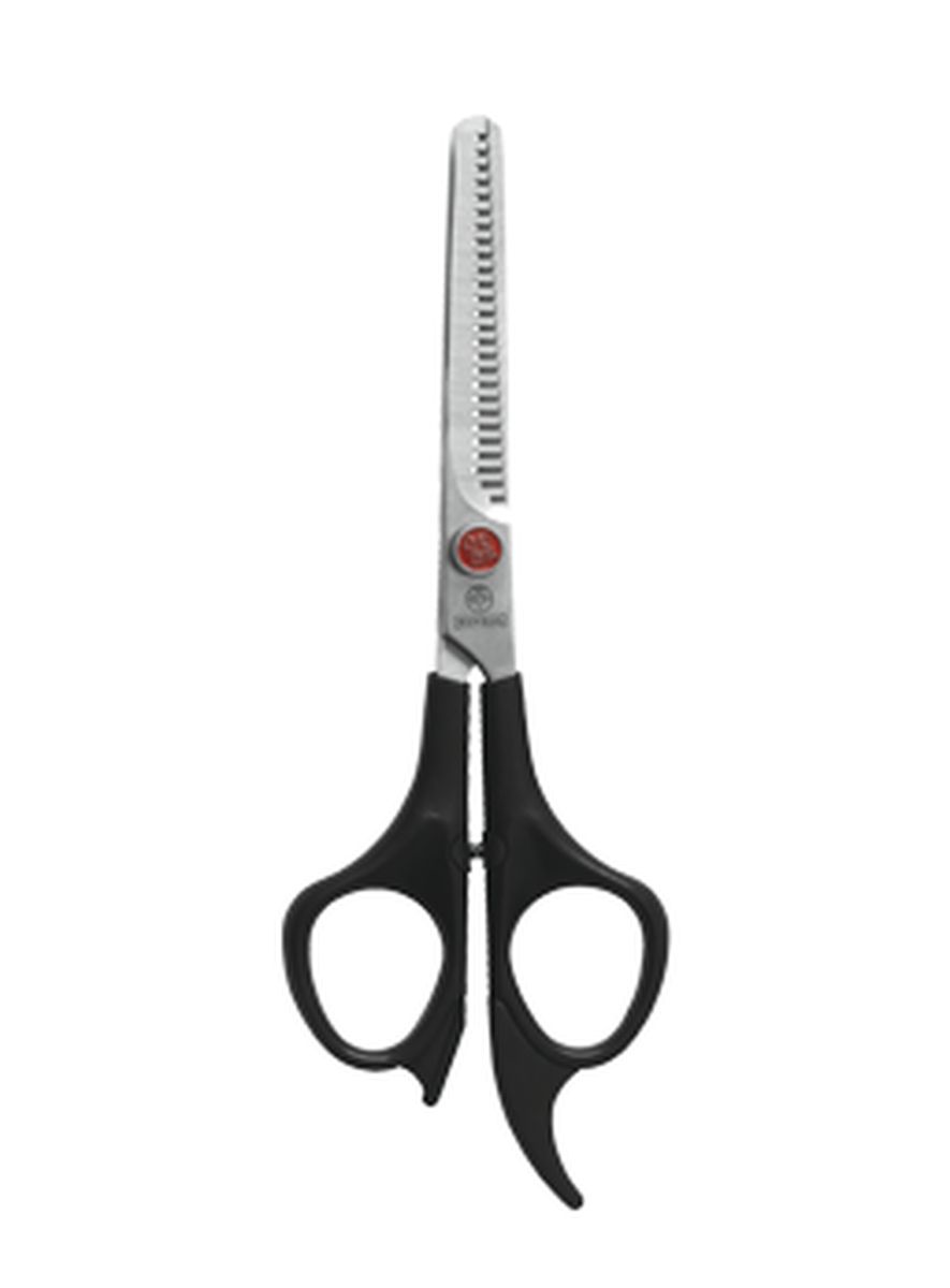 TESOURA PARA CABELO PONTO VERMELHO DESBASTAR  MUNDIAL 673-6