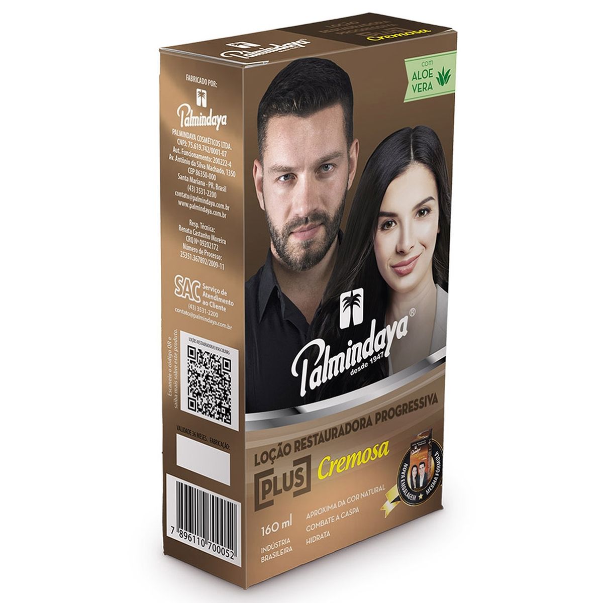 LOÇÃO CAPILAR RESTAURADORA PLUS PALMINDAYA 160ML