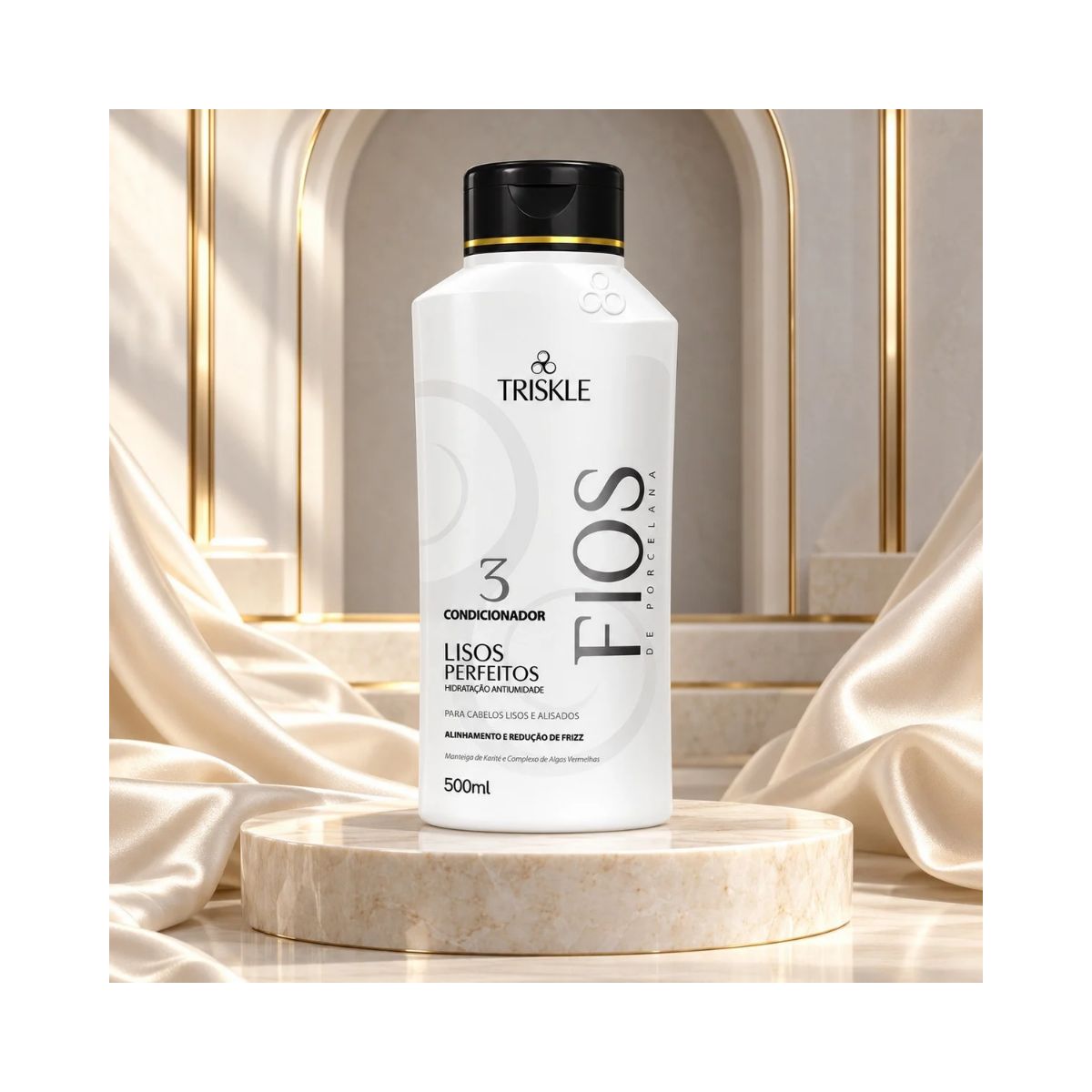 CONDICIONADOR LISOS PERFEITOS FIOS DE PORCELANA TRISKLE 500ML