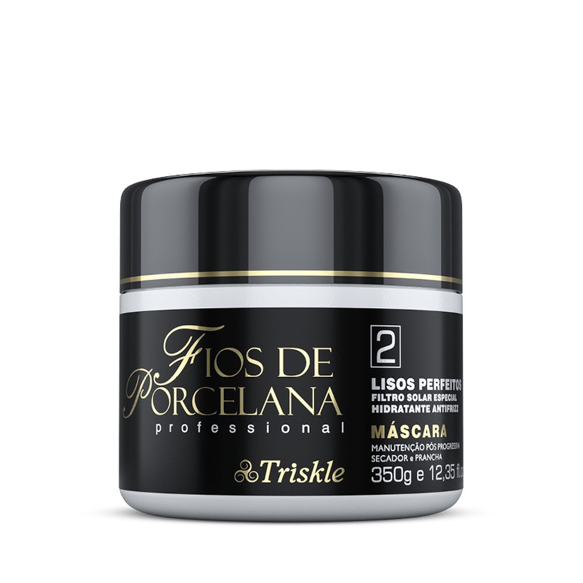 MÁSCARA LISOS PERFEITOS FIOS DE PORCELANA TRISKLE 350G