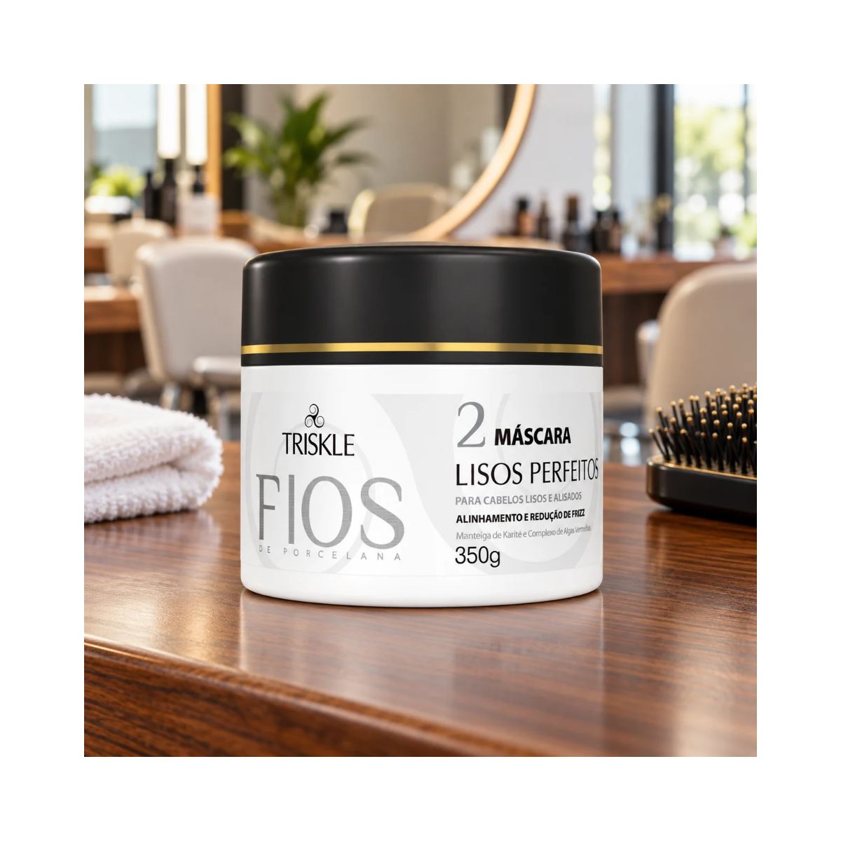 MÁSCARA LISOS PERFEITOS FIOS DE PORCELANA TRISKLE 350G