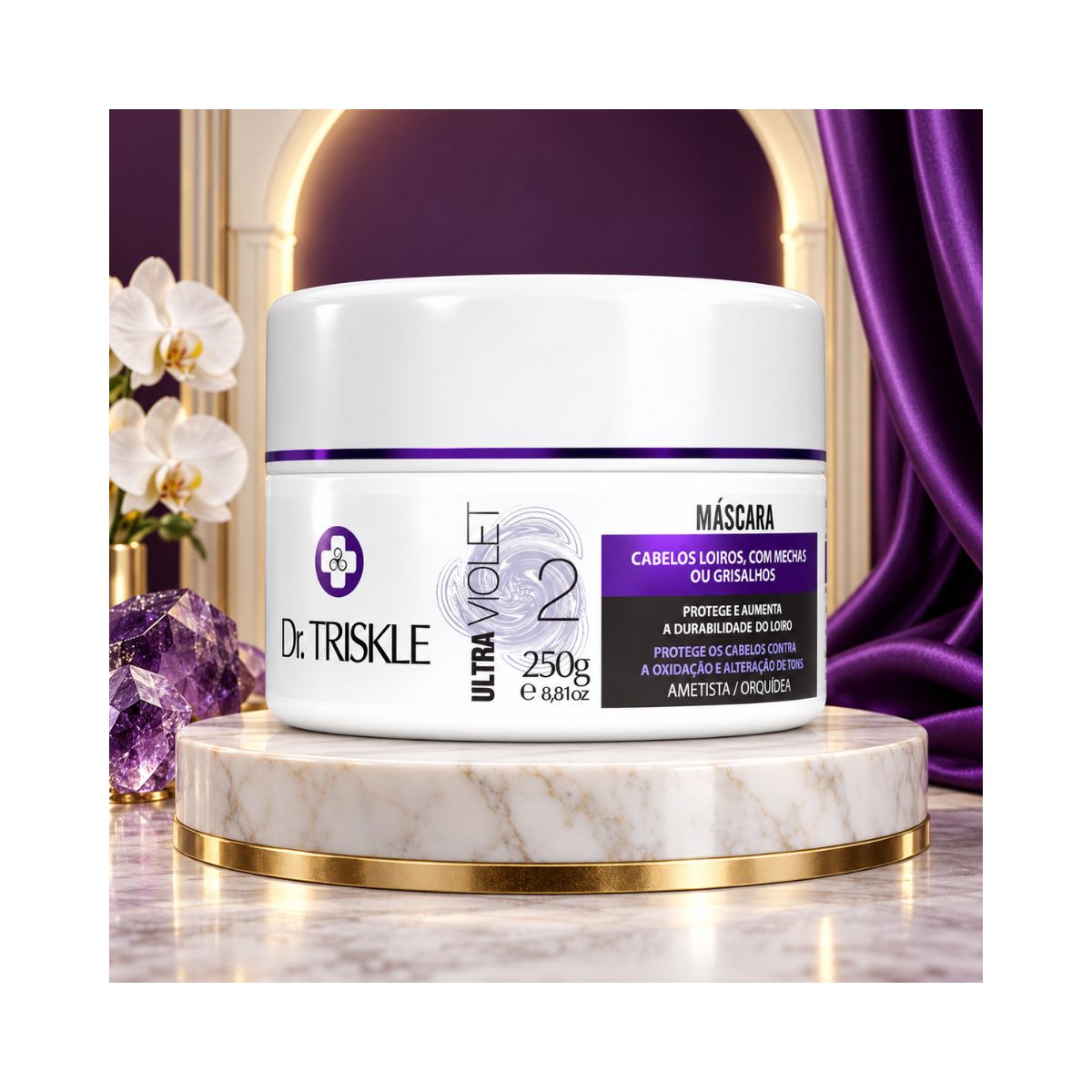 MÁSCARA DESAMARELADORA INTENSIVE REPAIR ULTRA VIOLET TRISKLE 300G