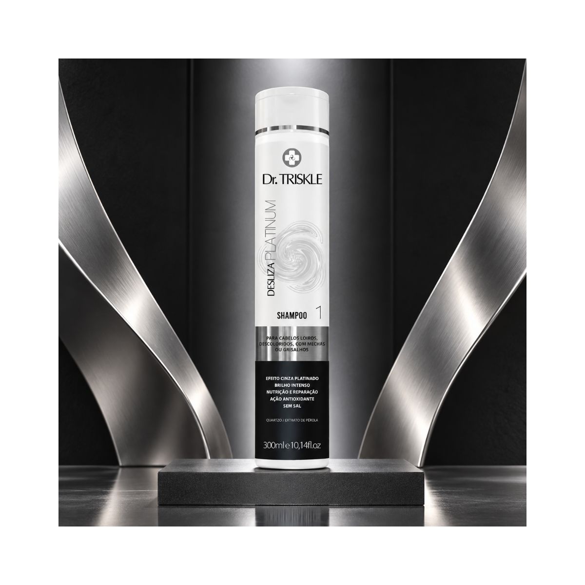 SHAMPOO INTENSIVE REPAIR DESLIZA PLATINUM TRISKLE 300ML