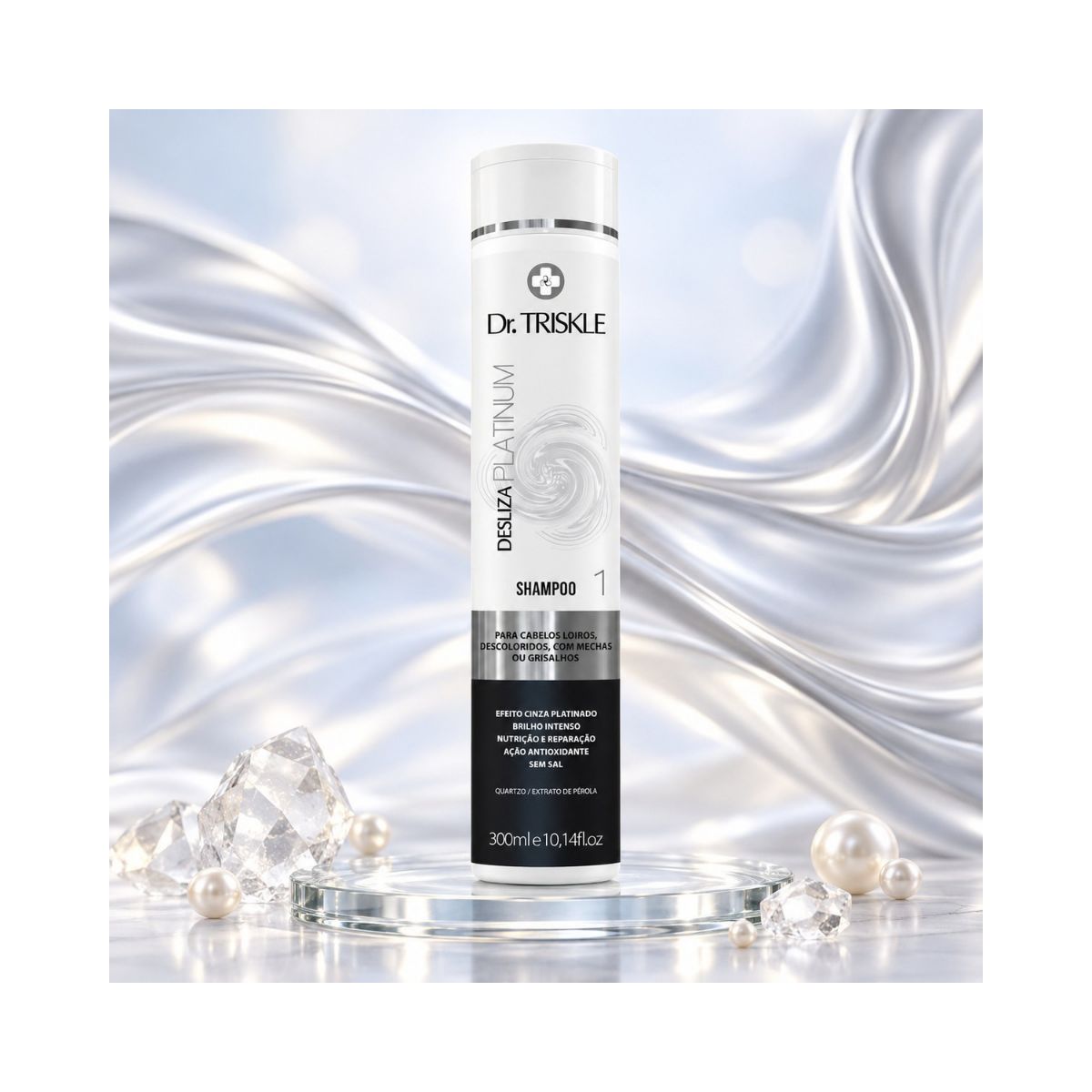 SHAMPOO INTENSIVE REPAIR DESLIZA PLATINUM TRISKLE 300ML