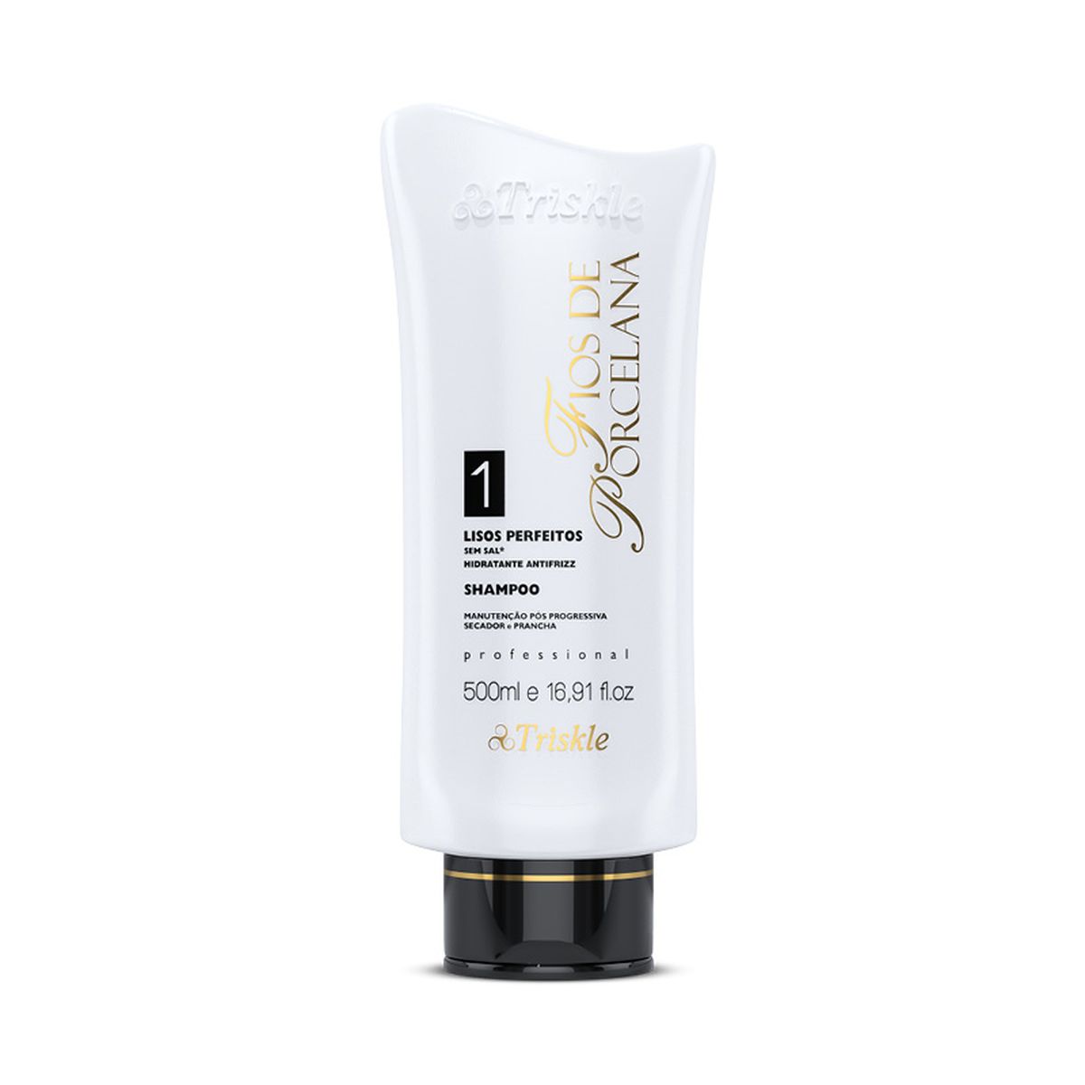 SHAMPOO LISOS PERFEITOS FIOS DE PORCELANA TRISKLE 500ML