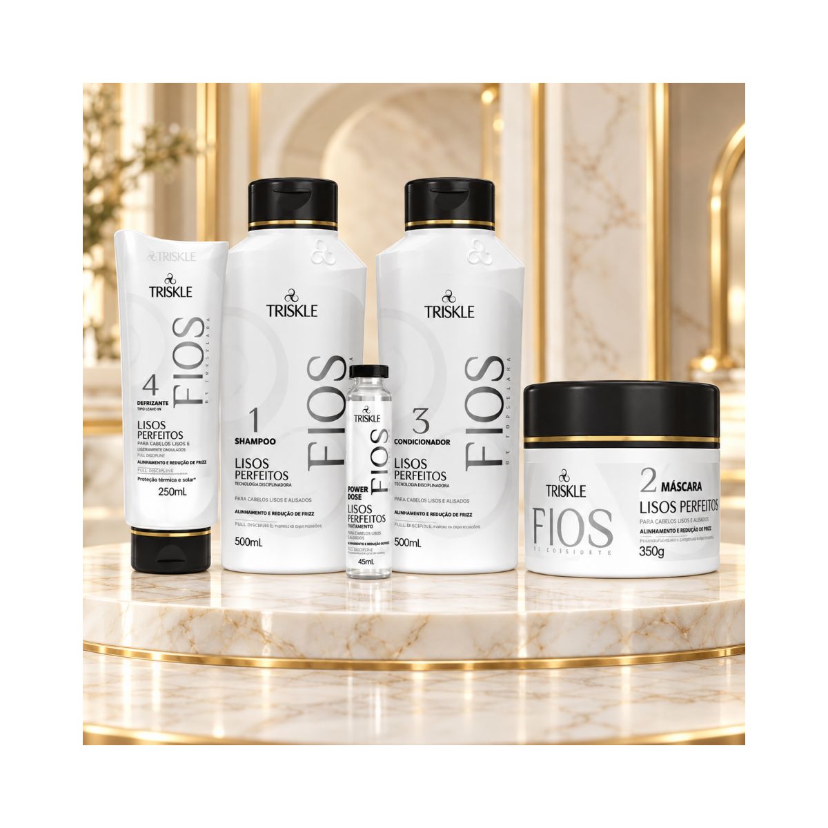 SHAMPOO LISOS PERFEITOS FIOS DE PORCELANA TRISKLE 500ML