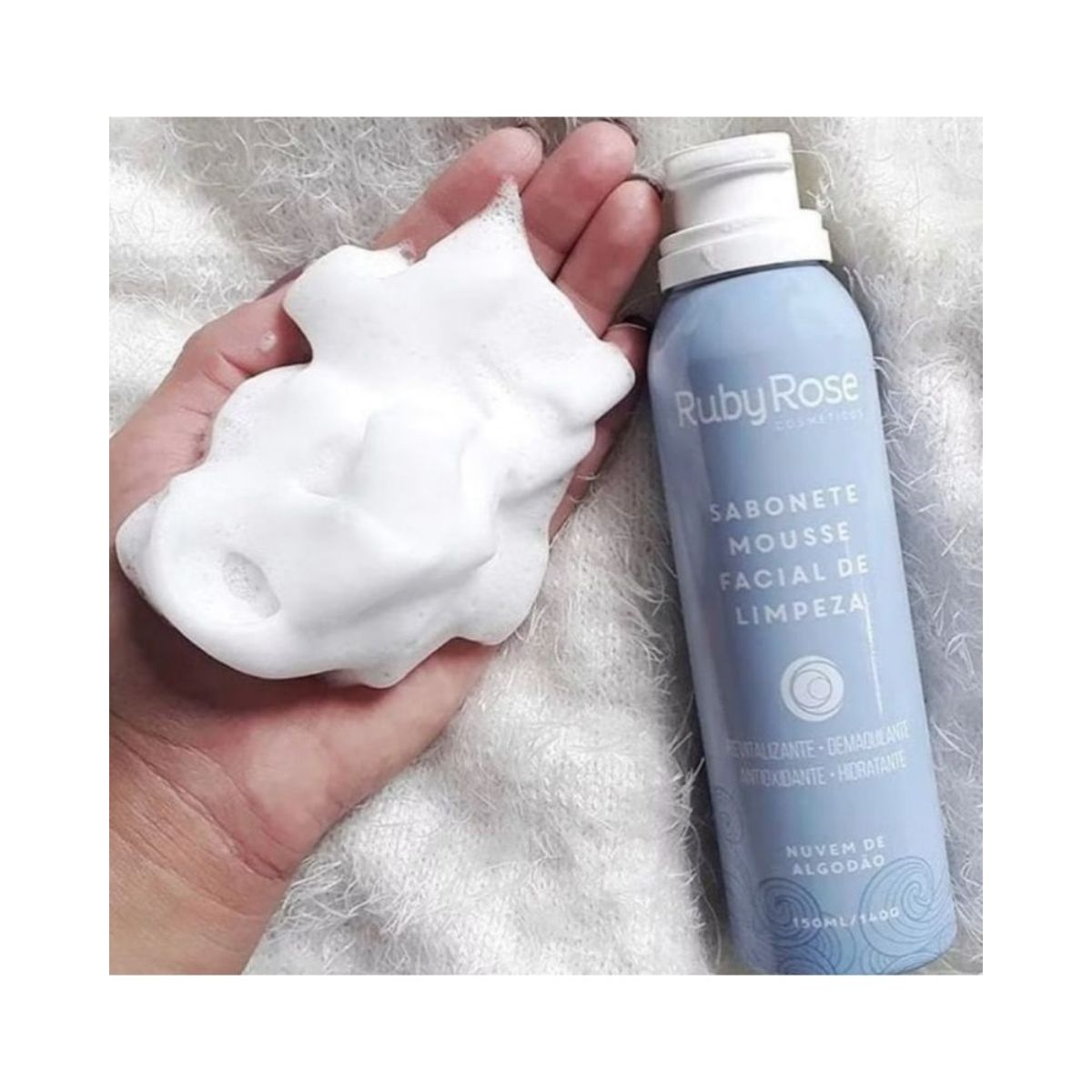 SABONETE FACIAL MOUSSE NUVEM DE ALGODÃO 150ML HB-320