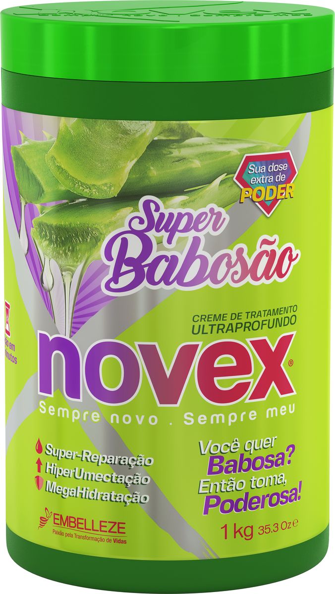 CREME DE TRATAMENTO NOVEX SUPER BABOSÃO 1KG