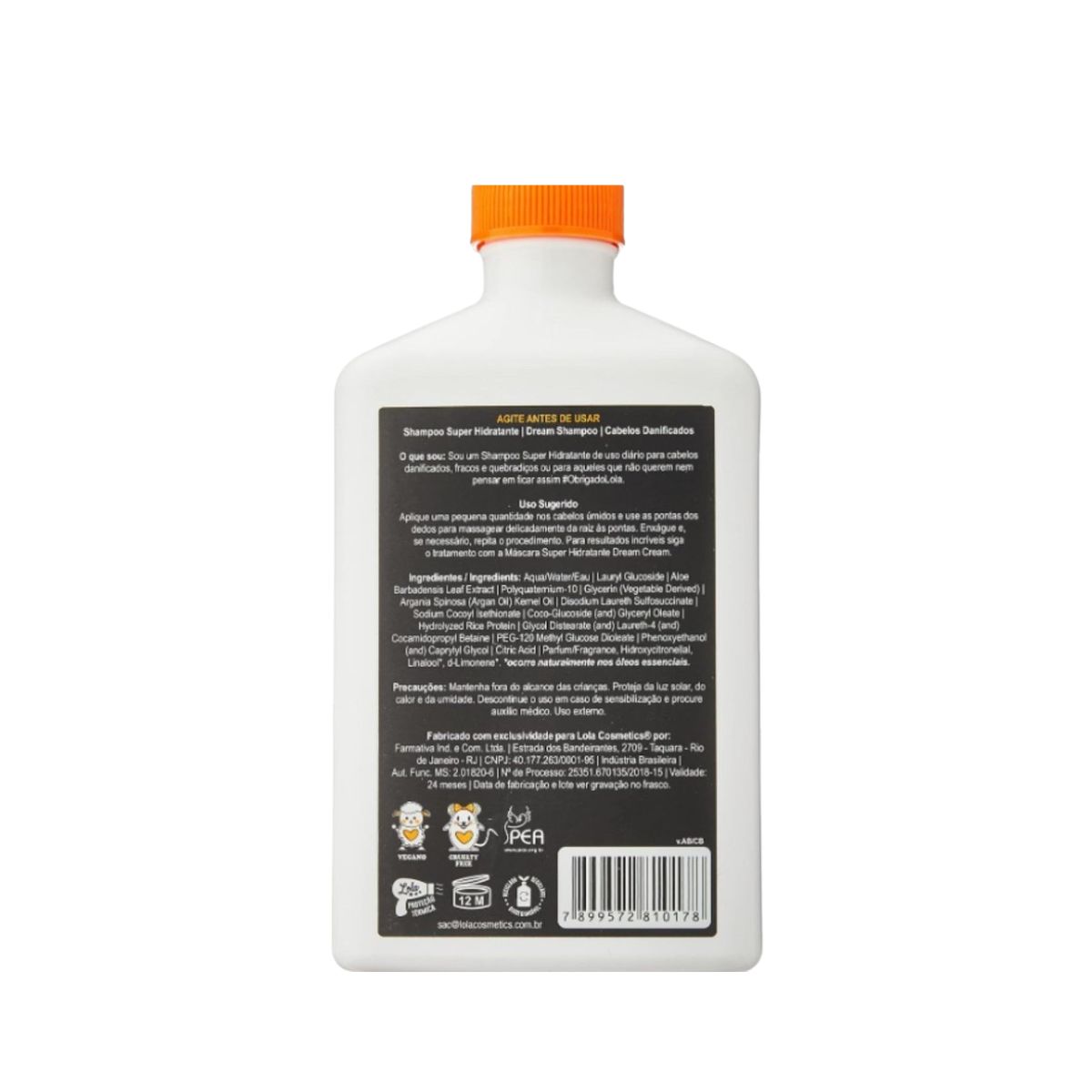 SHAMPOO DREAM CREAM LOLA COSMETICS 250ML
