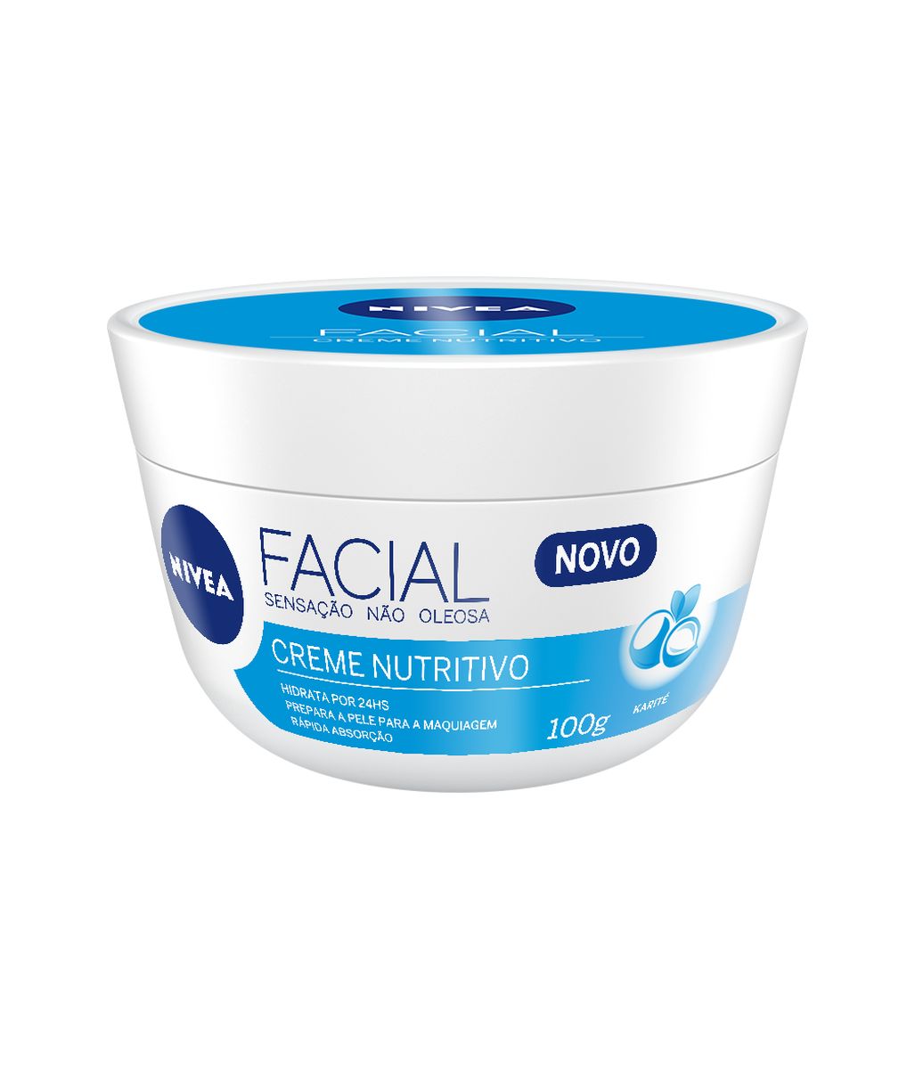 CREME FACIAL NUTRITIVO HIDRATANTE NIVEA 100G