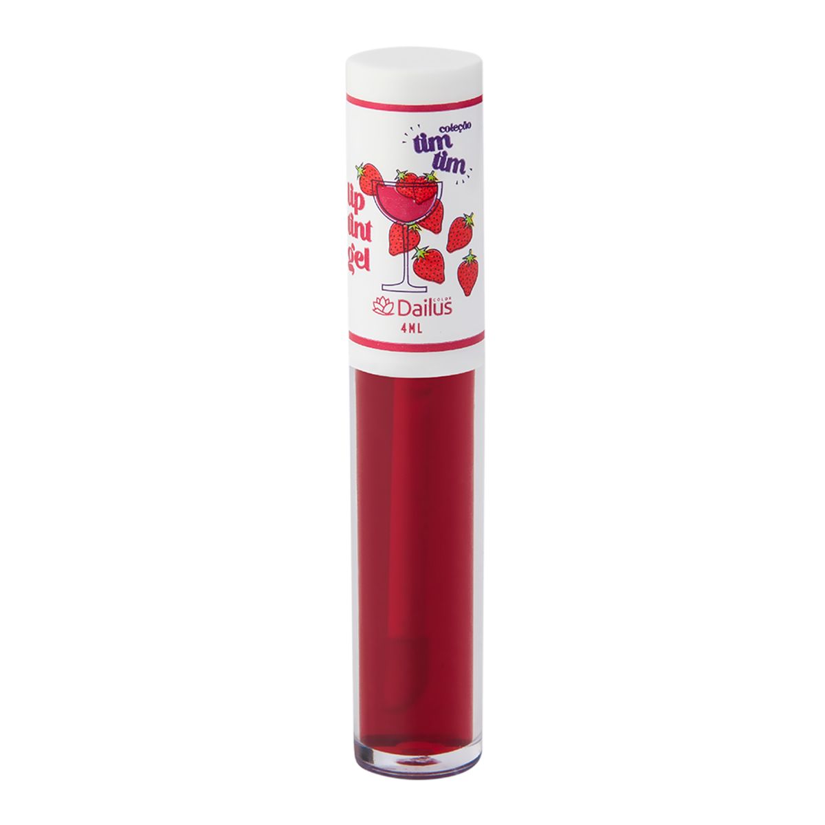 LIP TINT GEL TIM TIM MARGARITA DE MORANGO DAILUS 4ML