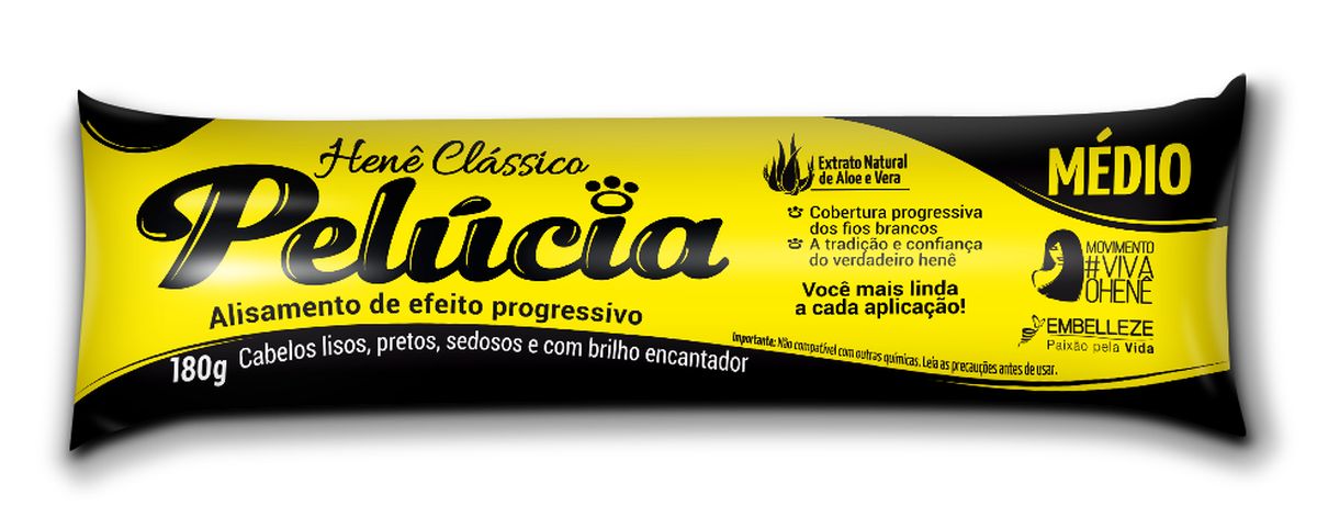 PELÚCIA HENÊ EMBELLEZE MEDIO GEL 180G