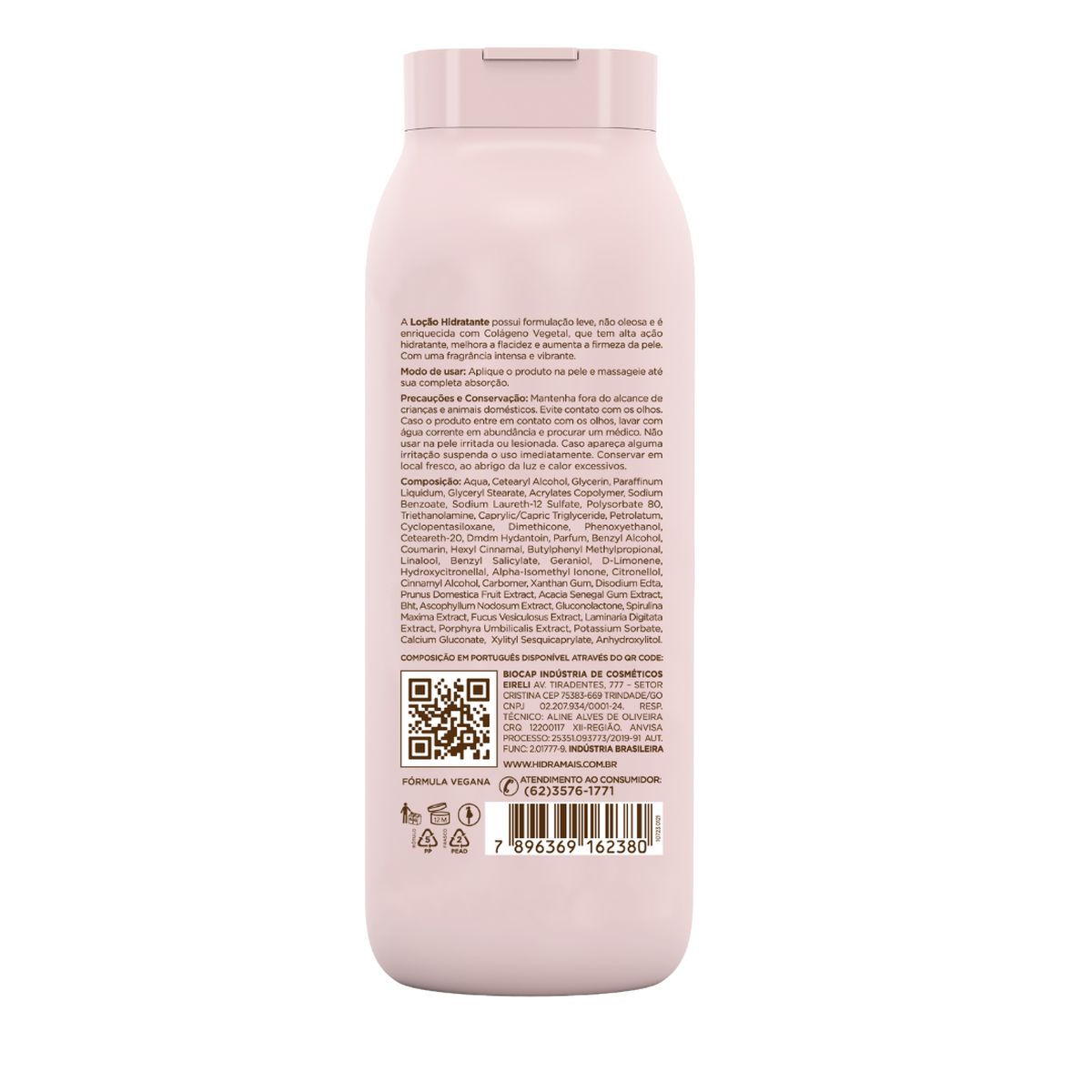 LOÇÃO HIDRATANTE CORPORAL HIDRAMAIS AMEIXA NEGRA 500ML