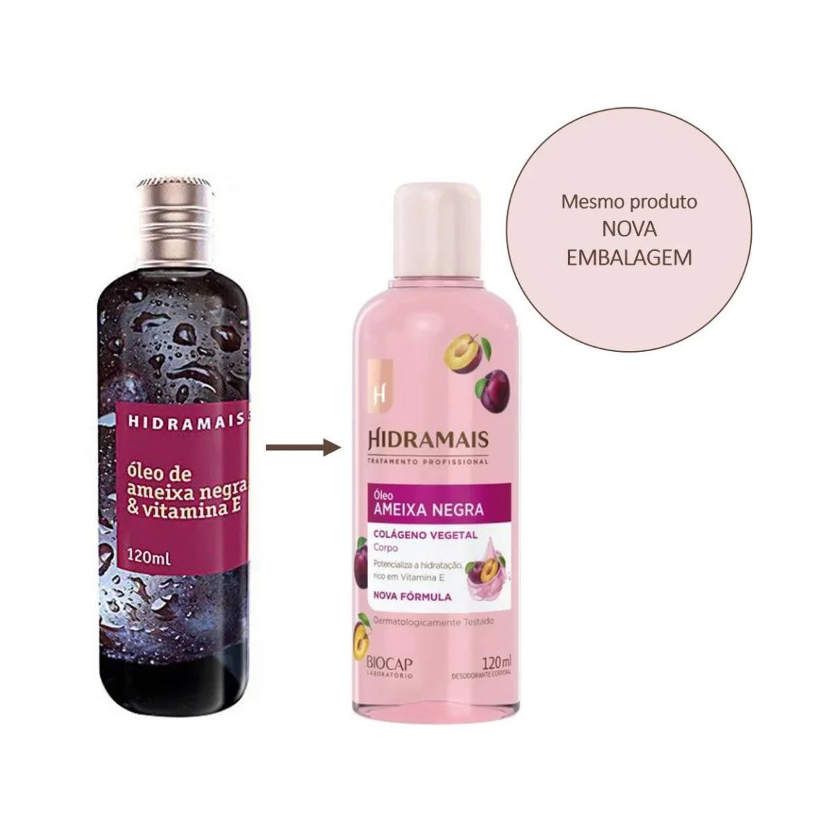 ÓLEO CORPORAL HIDRAMAIS AMEIXA NEGRA & VITAMINA E 120ML