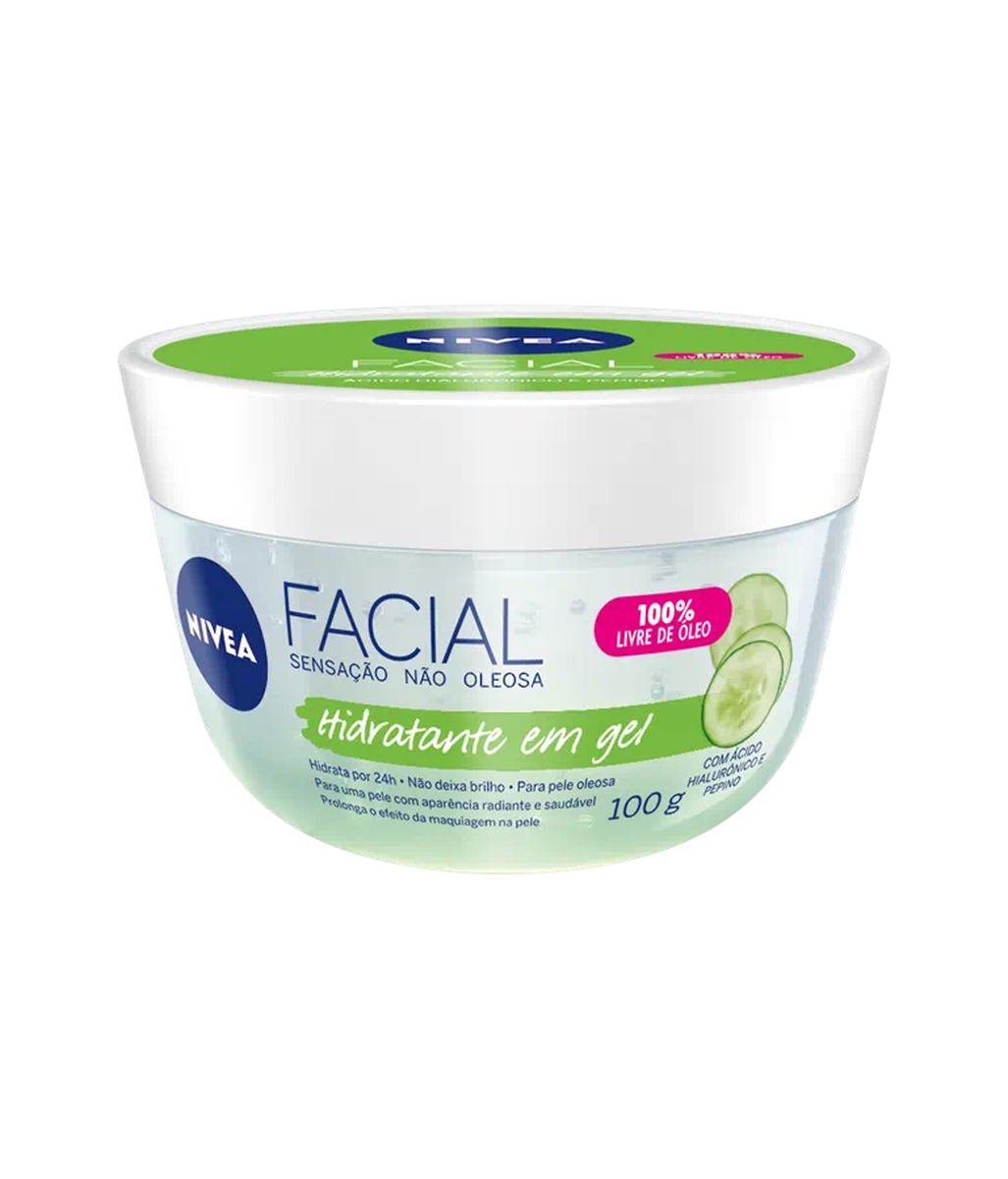GEL HIDRATANTE FACIAL COM ÁCIDO HIALURÔNICO E PEPINO NIVEA 100G