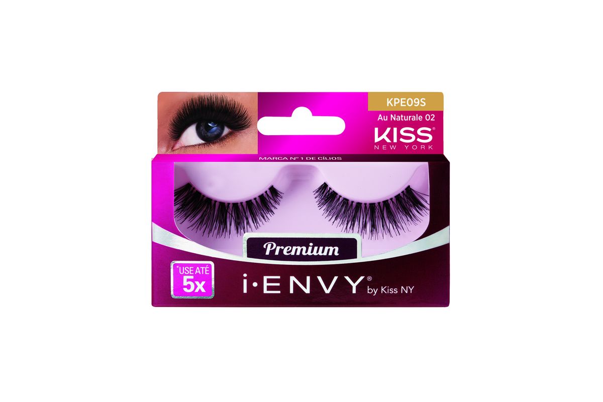 CÍLIOS POSTIÇOS I ENVY PREMIUM AU NATURALE N° 02 KISS NEW YORK