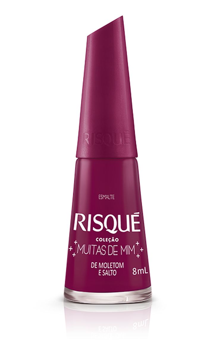 ESMALTE RISQUÉ CREMESO MUITAS DE MIM DE MOLETOM E SALTO 8ML