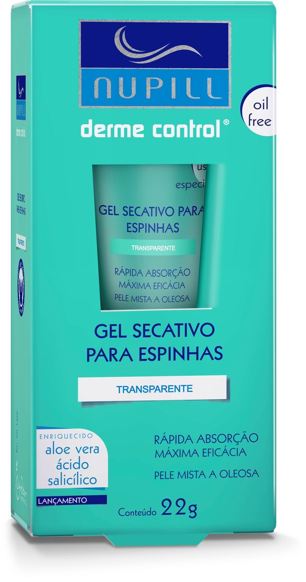 GEL SECATIVO PARA ESPINHAS DERME CONTROL NUPILL 22G