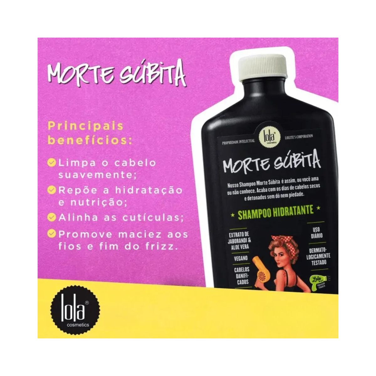 SHAMPOO MORTE SUBITA LOLA COSMETICS 250ML