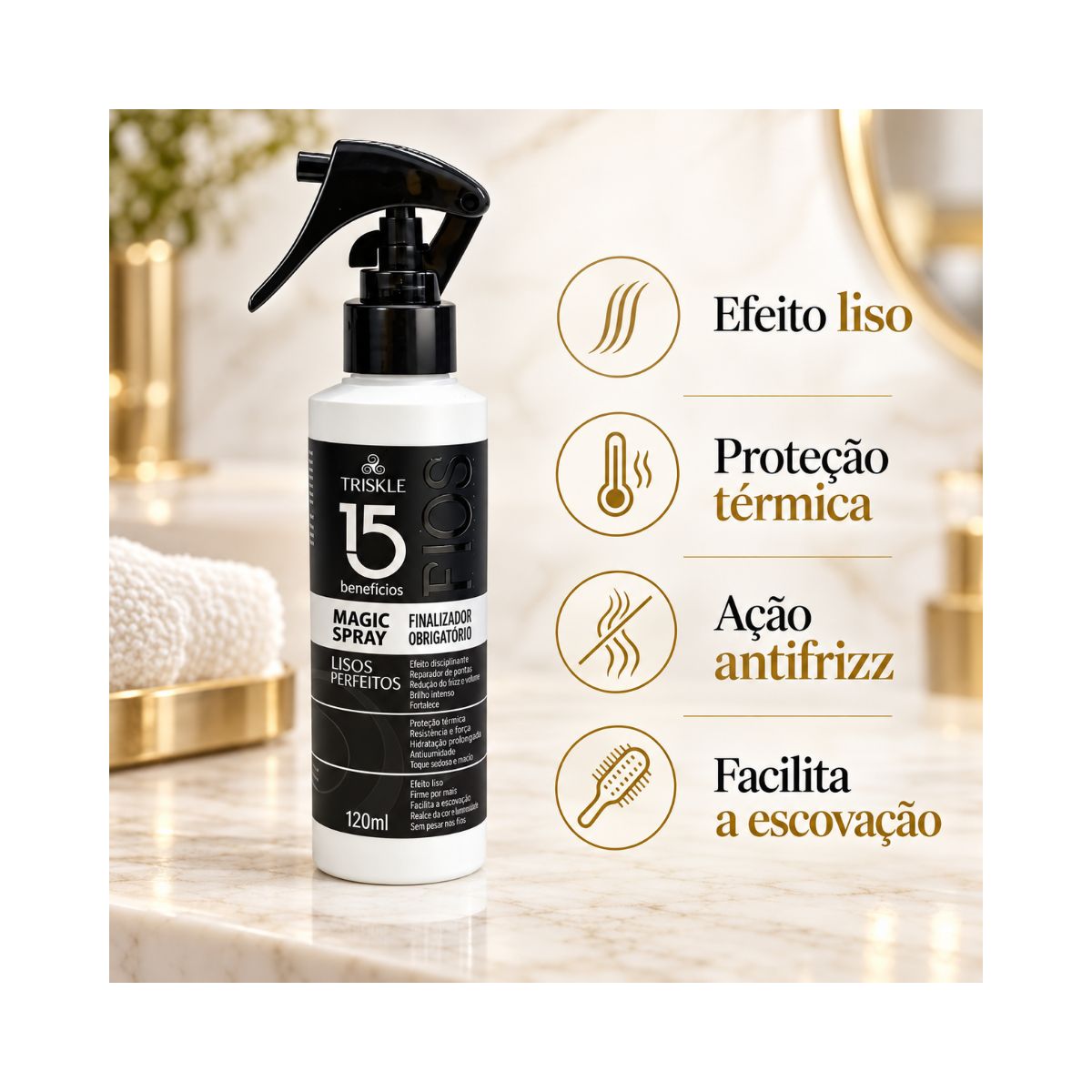 SPRAY MAGIC LISO PERFEITO TRISKLE 120ML