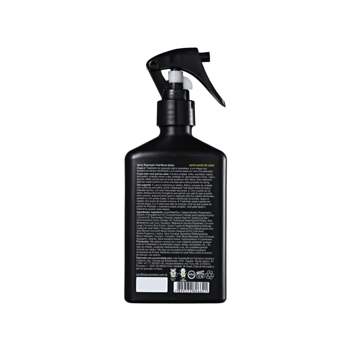 SPRAY MORTE SUBITA REPARAÇÂO TOTAL LOLA COSMETICS 250ML