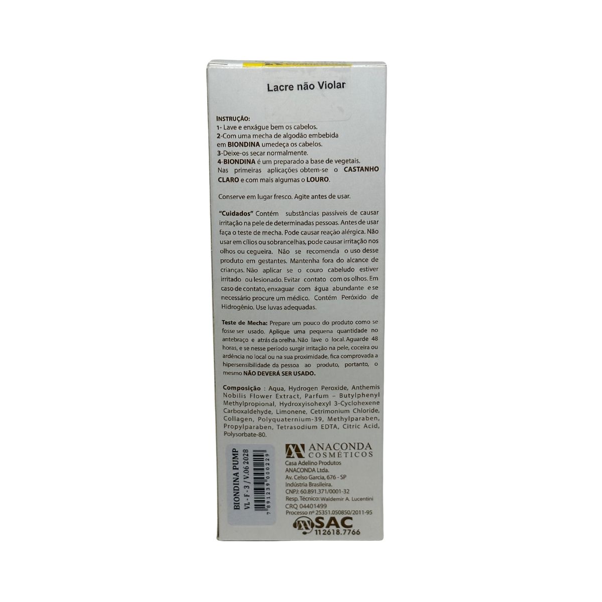 SPRAY ANACONDA BIONDINA COM PUMP 140ML