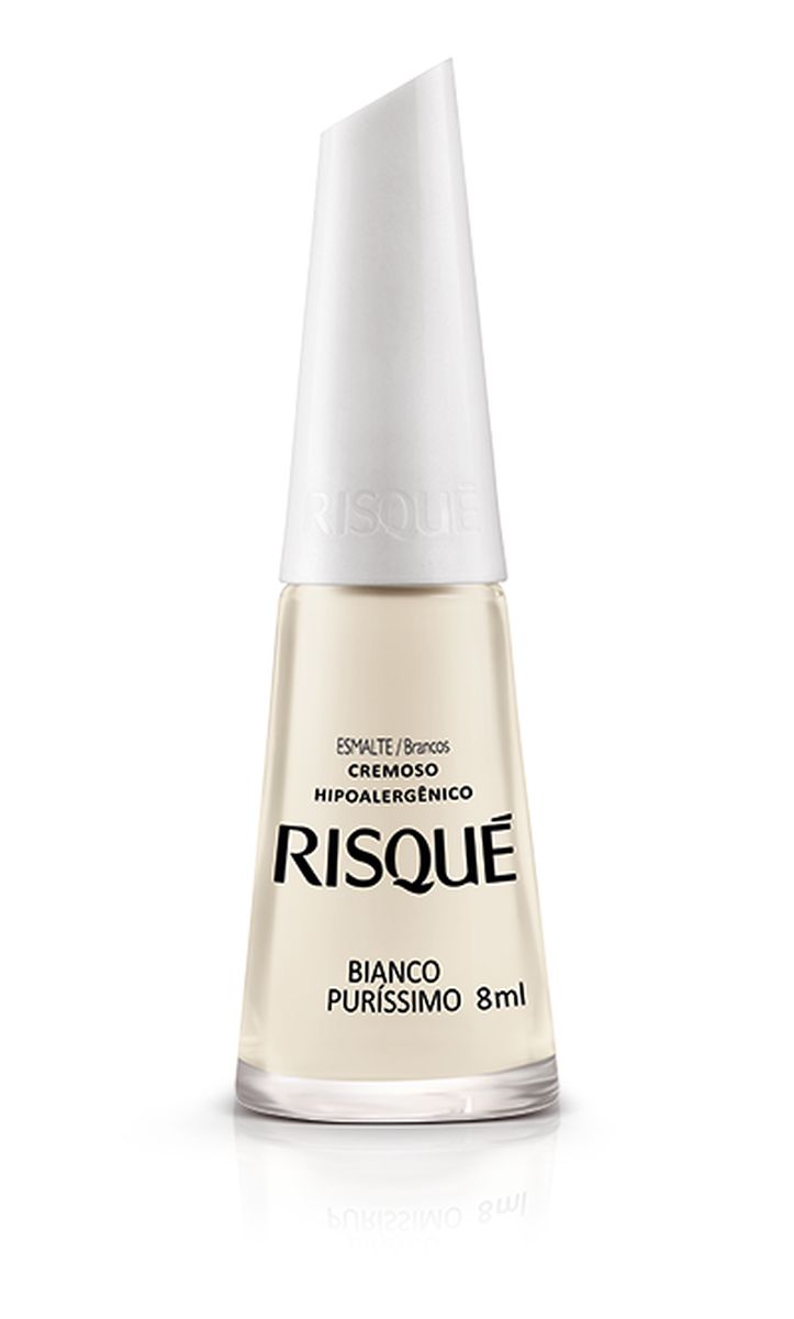 ESMALTE RISQUÉ CREMESO BIANCO PURÍSSIMO 8ML