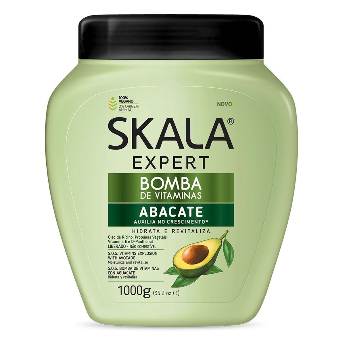 CREME DE TRATAMENTO BOMBA DE VITAMINAS DE ABACATE SKALA 1KG