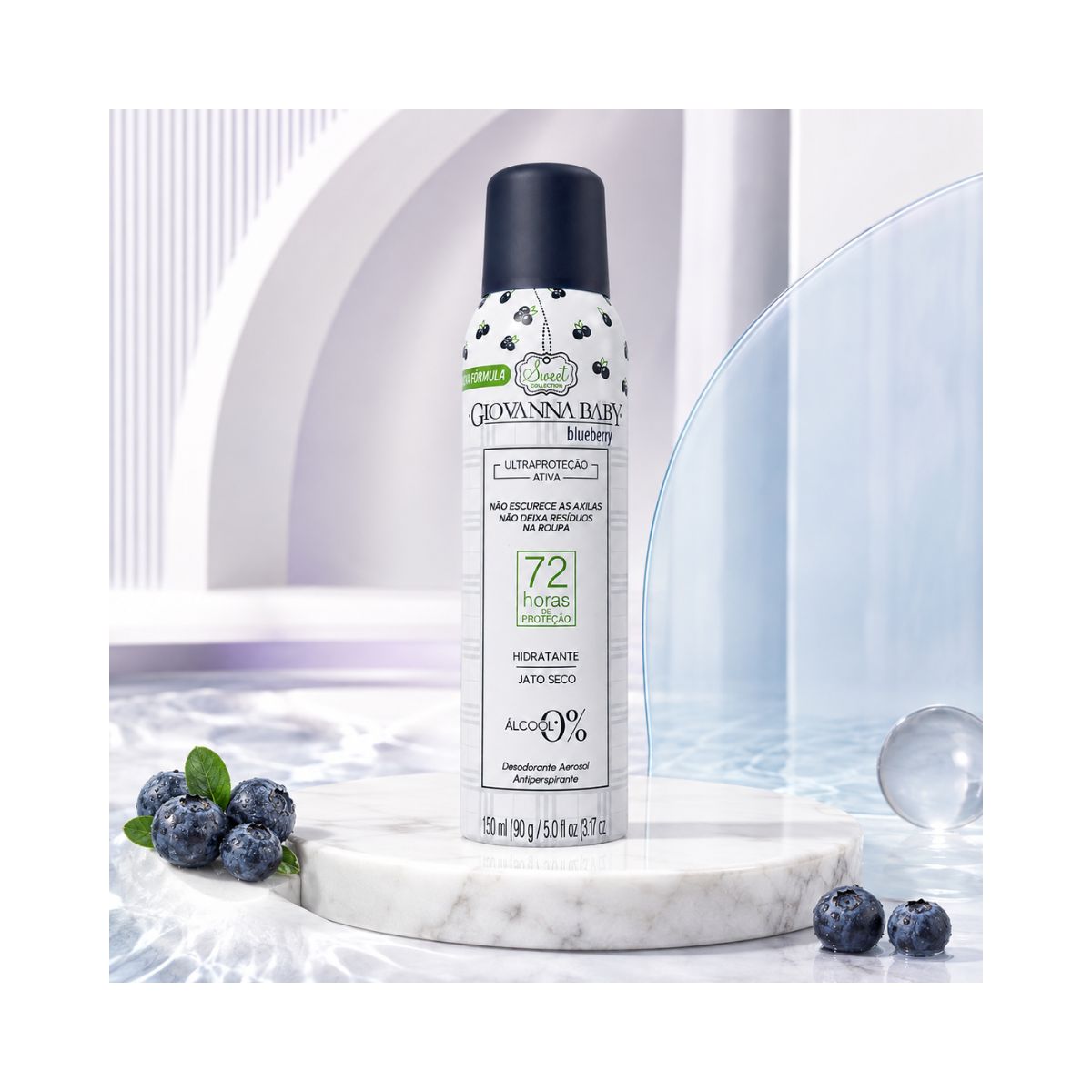 DESODORANTE AEROSOL GIOVANNA BABY BLUEBERRY 150ML