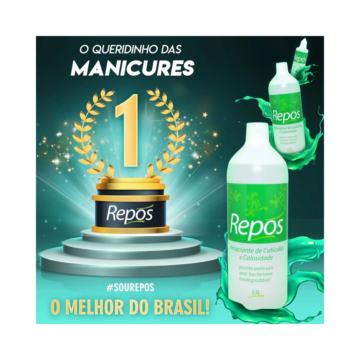 AMACIANTE LIQUIDO DE CUTÍCULAS E CALOSIDADE REPÓS 1,1L