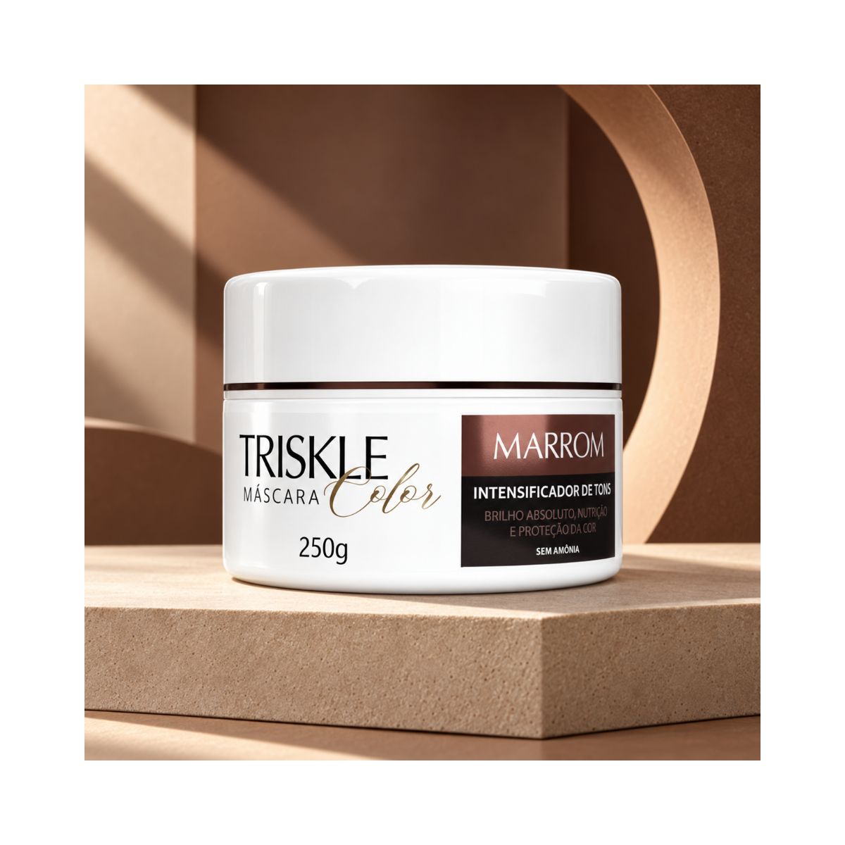 MÁSCARA INTENSIVE REPAIR MARROM INTENSIFICADOR DE TONS TRISKLE 300G