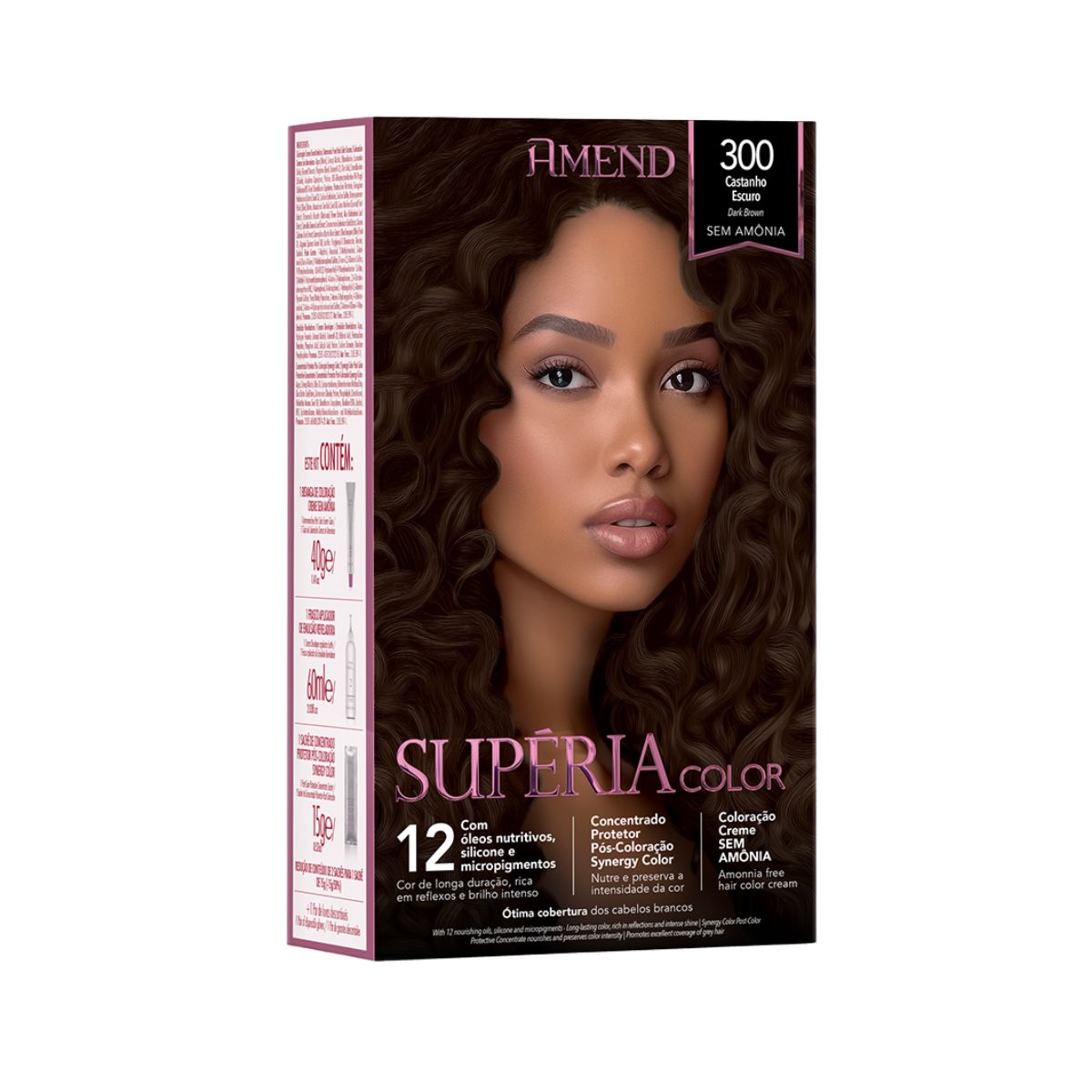 TONALIZANTE SUPÉRIA COLOR 300 CASTANHO ESCURO AMEND
