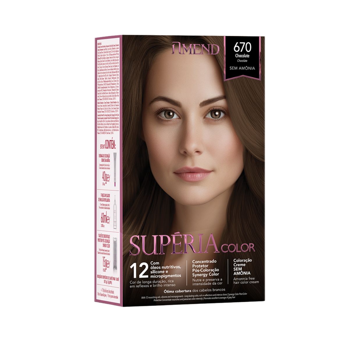 TONALIZANTE SUPÉRIA COLOR 670 CHOCOLATE AMEND