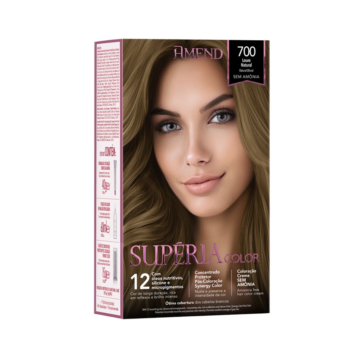 TONALIZANTE SUPÉRIA COLOR 700 LOURO NATURAL AMEND