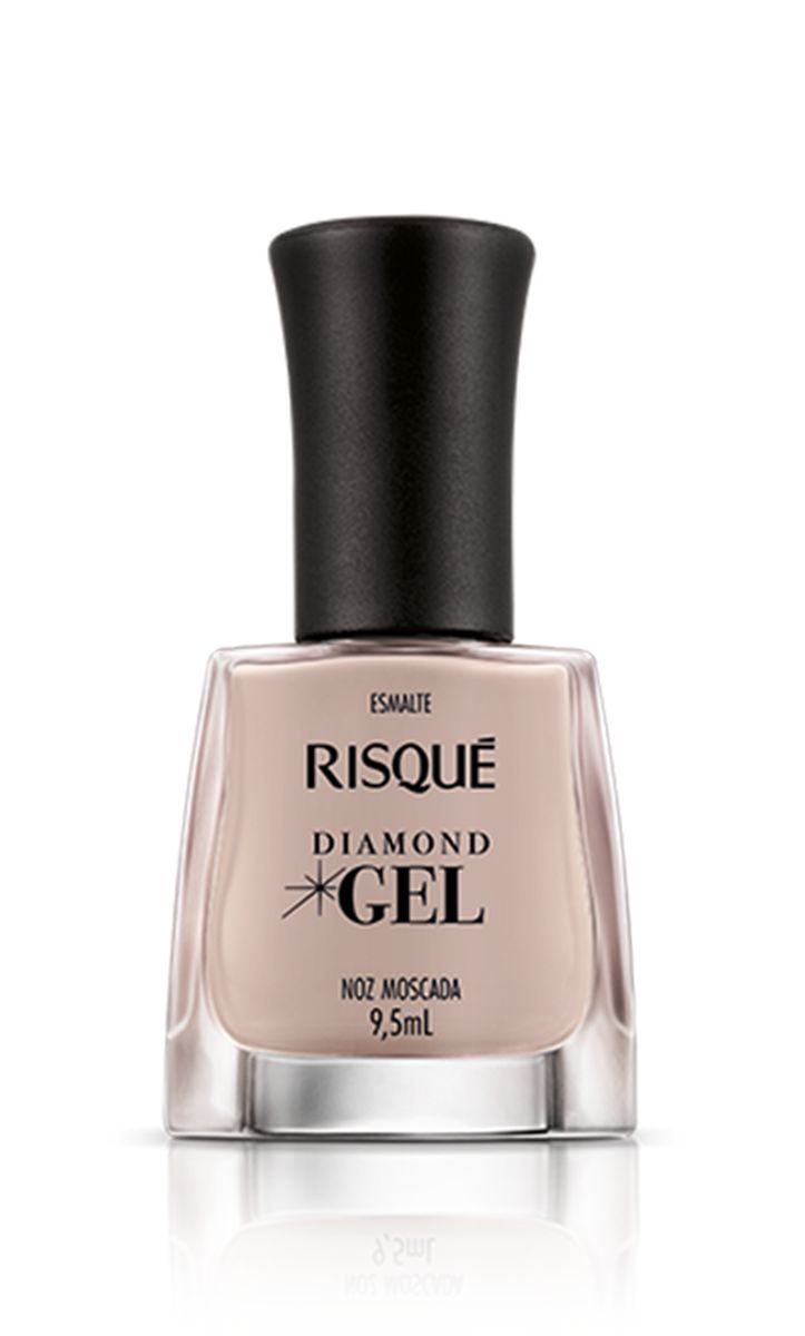 ESMALTE RISQUÉ CREMOSO DIAMOND GEL NOZ MOSCADA 9,5ML