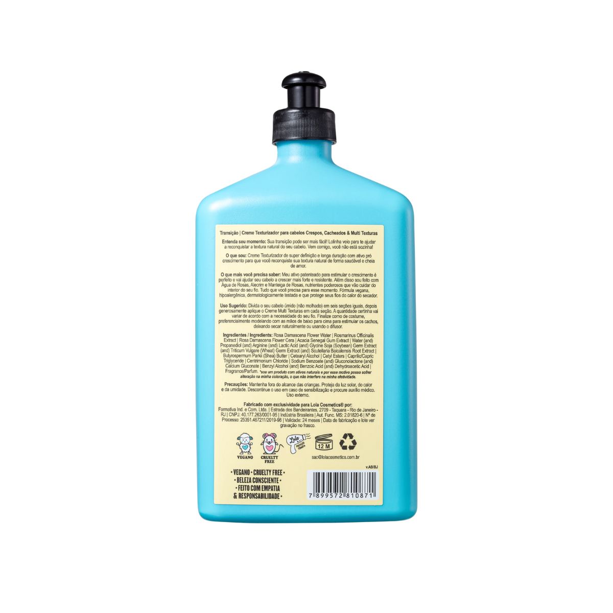 CREME TEXTURIZADOR TRANSIÇÃO LOLA COSMETICS 500G