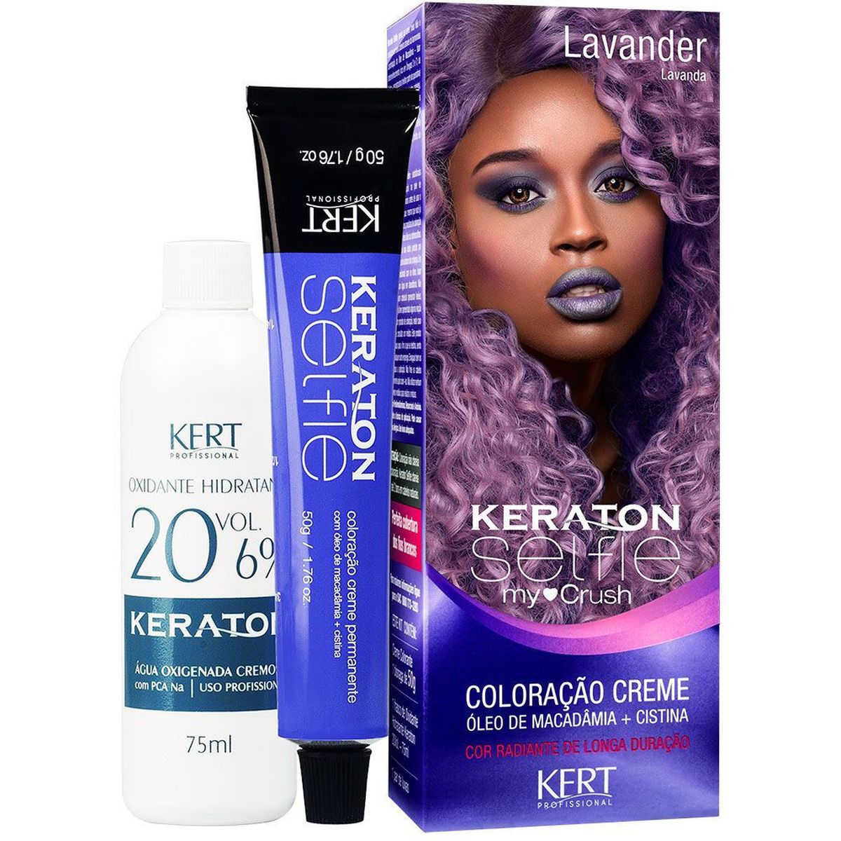 COLORAÇÃO KERATON SELFIE MY CRUSH LAVANDER KERT 50G