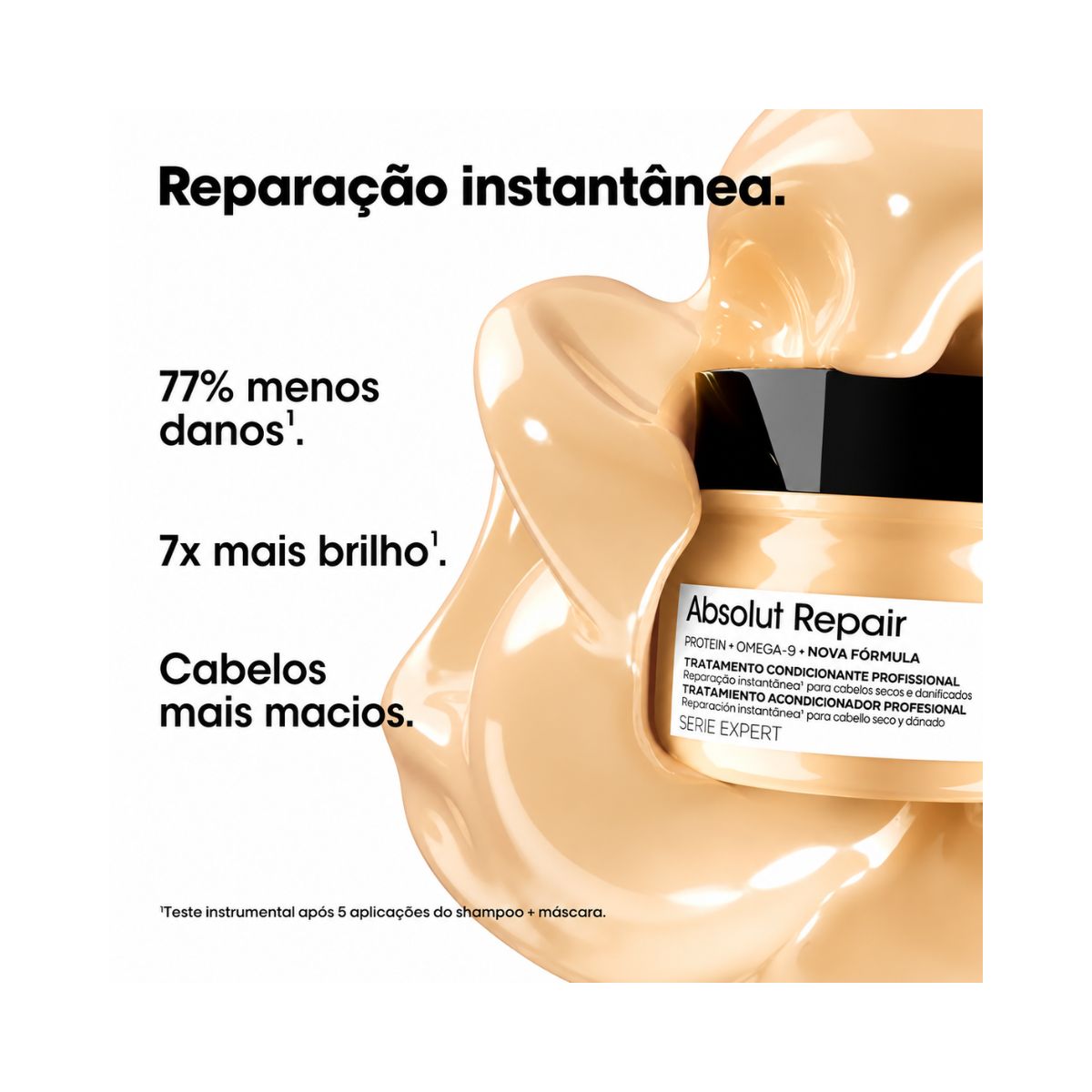 MÁSCARA CAPILAR PROFISSIONAL SERIE EXPERT ABSOLUT REPAIR GOLD QUINOA LOREAL 250G