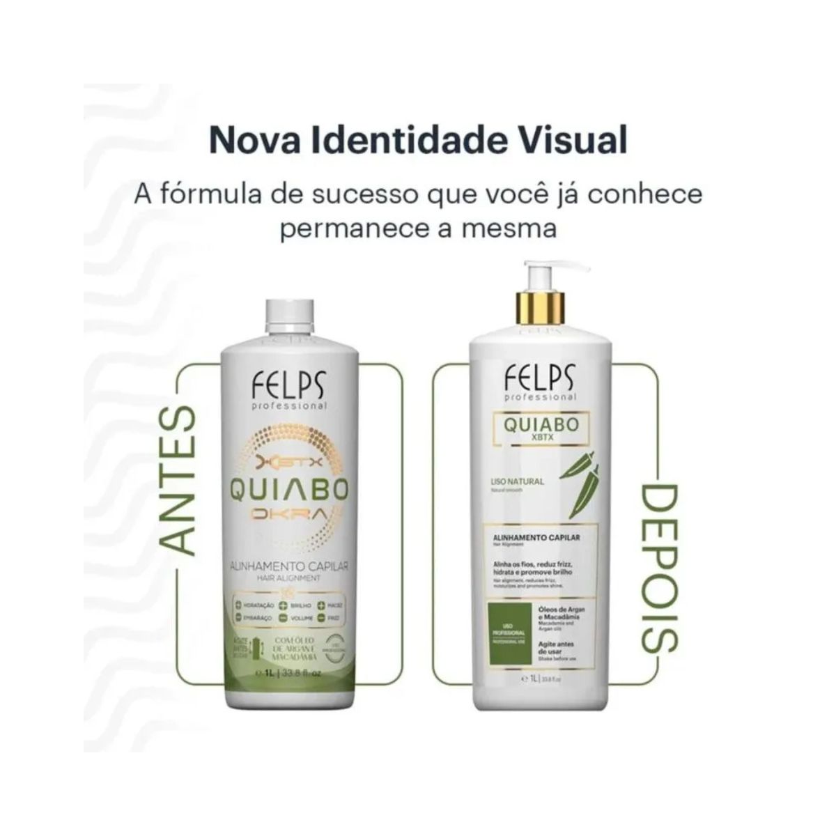 ALINHAMENTO CAPILAR DE QUIABO XBTX 1L