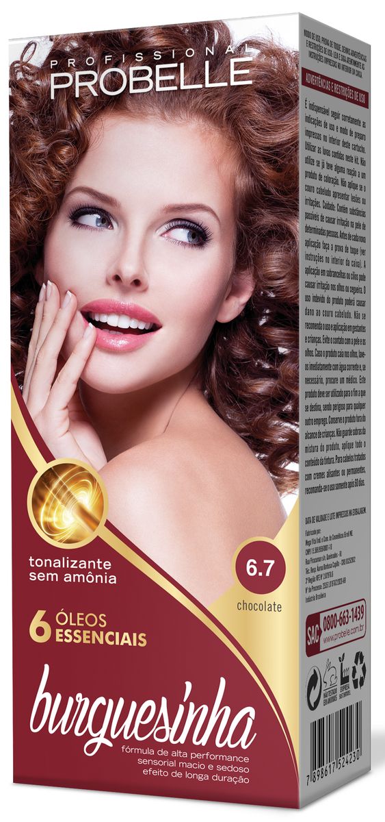 TONALIZANTE BURGUESINHA 6.7 CHOCOLATE PROBELLE 50ML