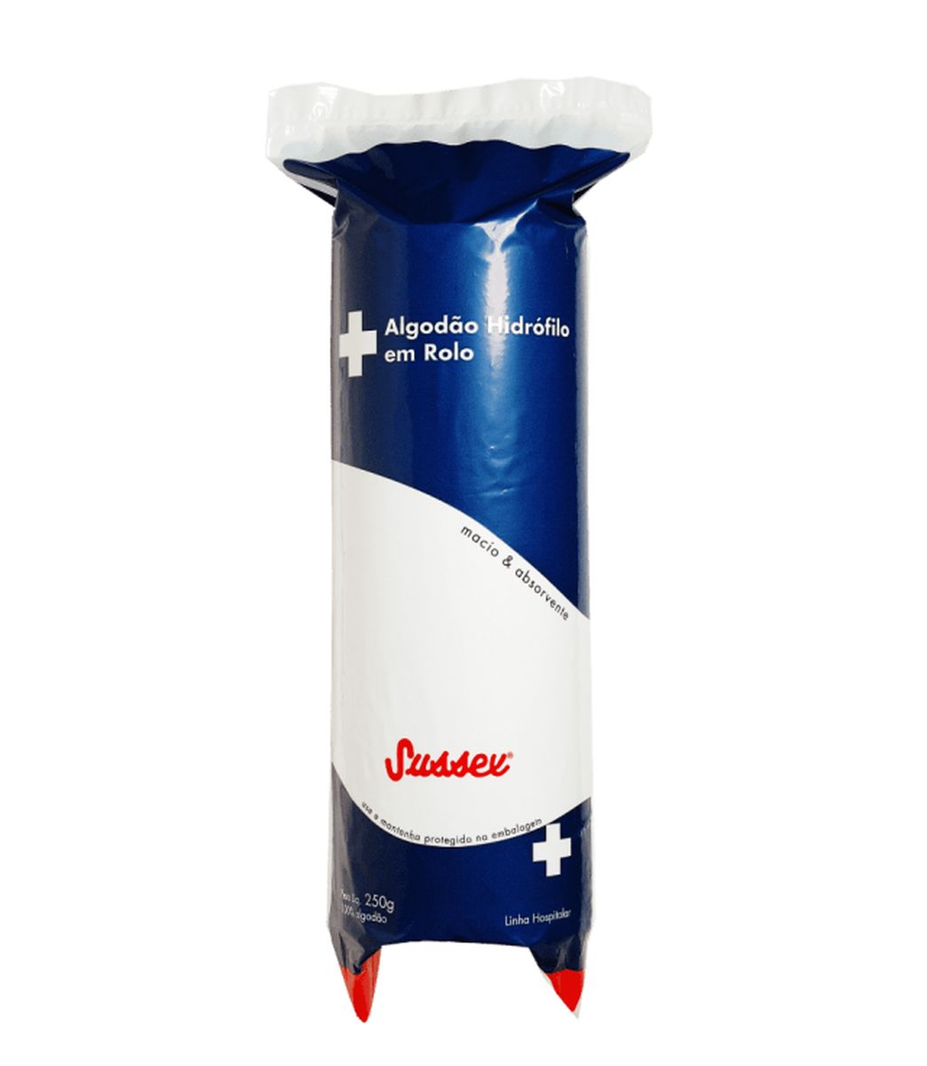 ALGODÃO ROLO HIDROFILO SUSSEX 250G