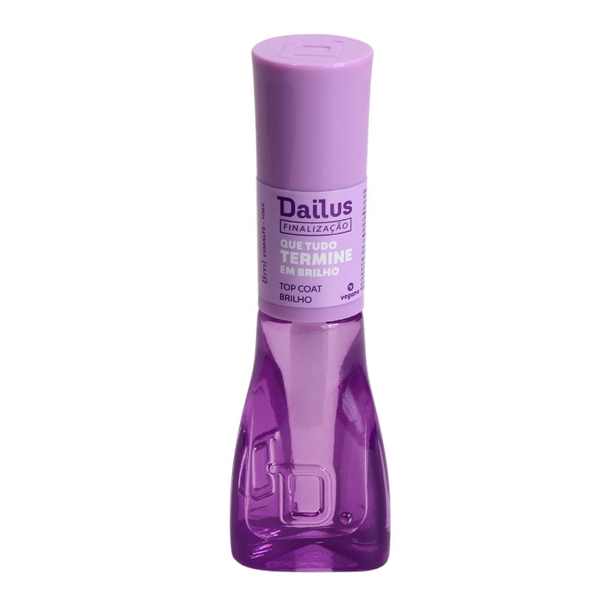 ESMALTE TOP COAT BRILHO QUE TUDO TERMINE EM BRILHO DALIUS 8ML