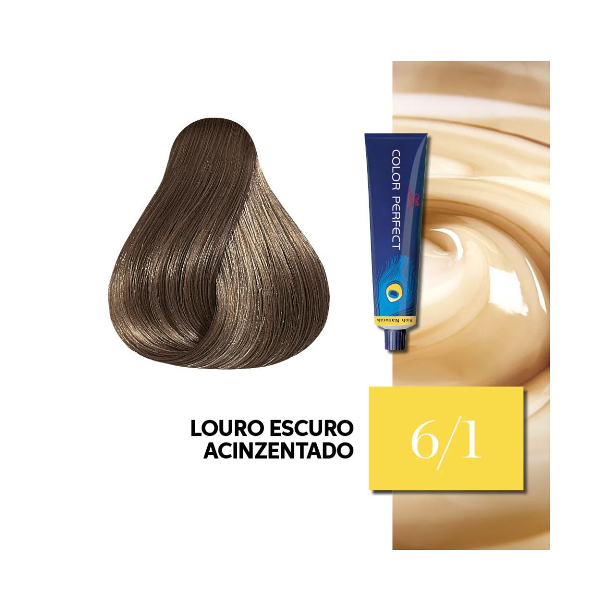 COLORAÇÃO COLOR PERFECT 6/1 LOURO ESCURO ACINZENTADO WELLA PROFISSIONALS 60G