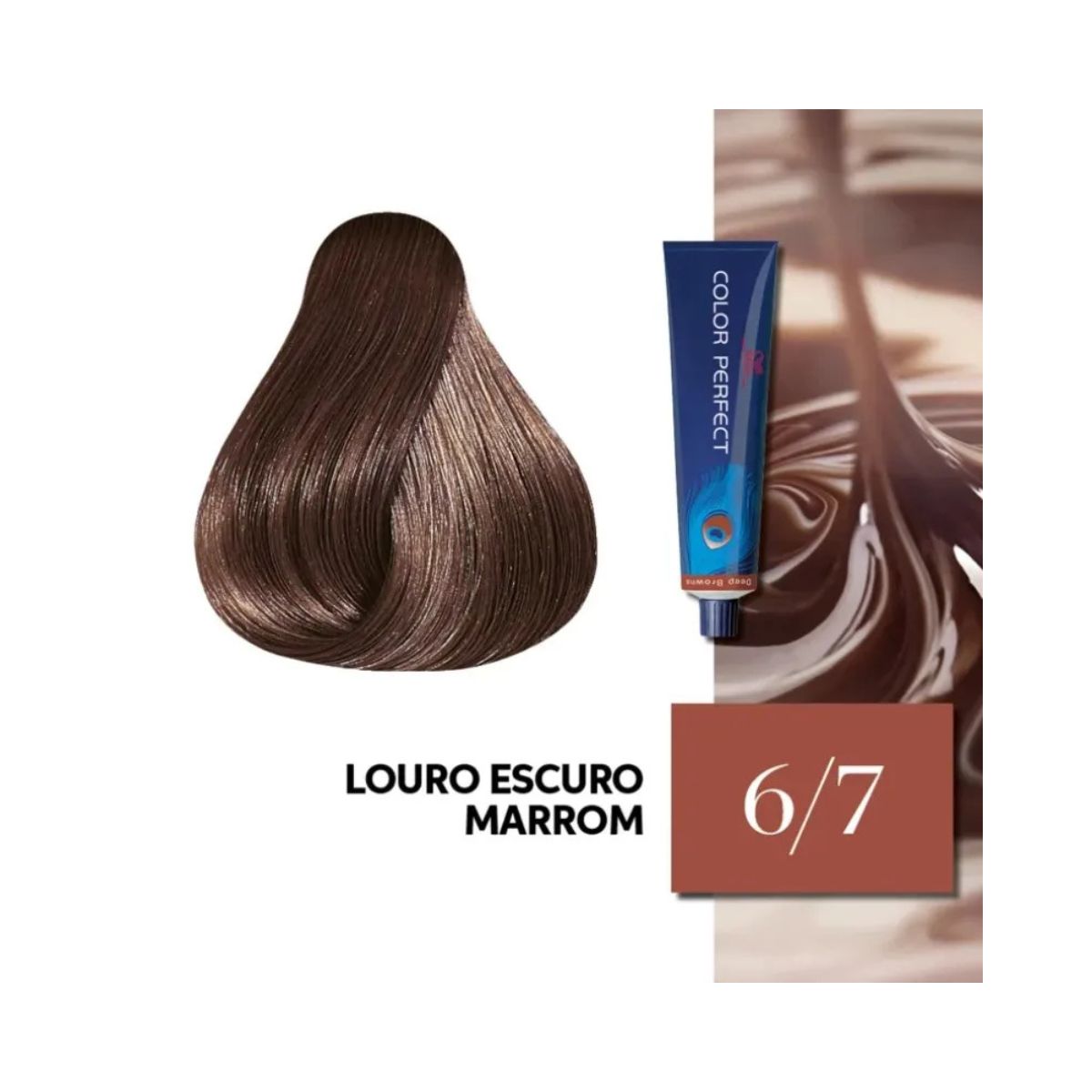 COLORAÇÃO COLOR PERFECT 6.7 LOURO ESCURO MARROM WELLA PROFISSIONALS 60G